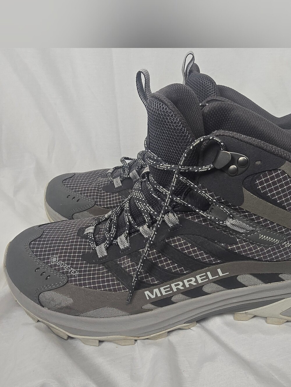 Merrell J037503z Moab Speed 2 Mid GTX Waterproof Hiking Boots for Men, Asphalt